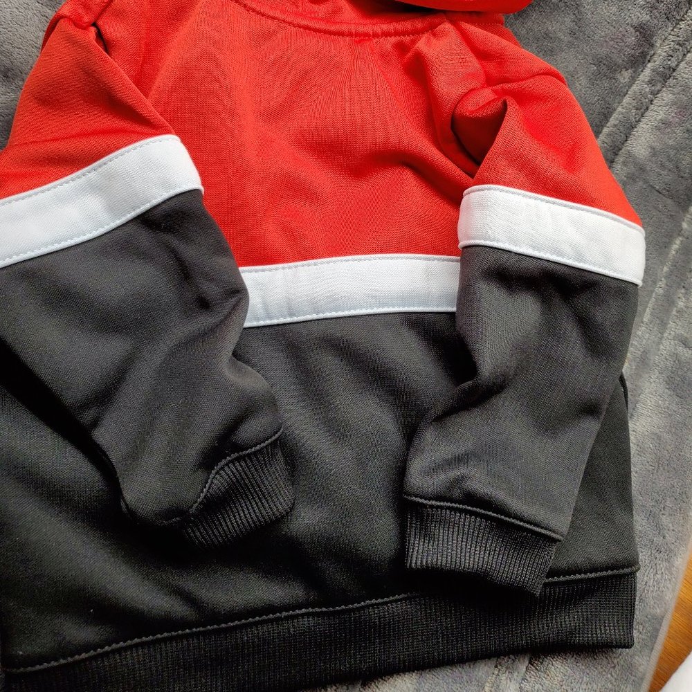 Puma Baby Boy Track Jacket 12 Months Red Black Zip Athletic - Picture 2 of 7